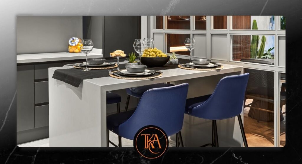 тънък плот от технически камък